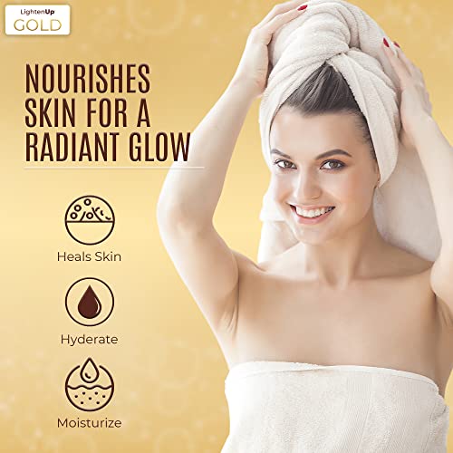 Omic LightenUp Anti-Aging Body Wash 33.8 Fl Oz - Brighten & Soften Skin with Argan Oil & Shea Butter - Pack of 1