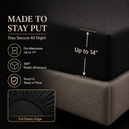 California King Comforter Set Black 7 Pieces Pintuck Bed in a Bag
