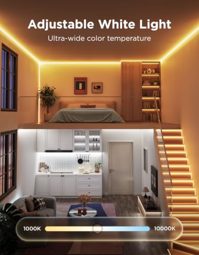 Govee COB LED Strip Lights 2 RGBIC 9.8ft Bright Color & Dimmable