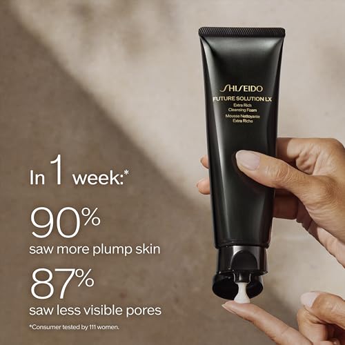 Shiseido Future Solution LX Extra Rich Facial Cleansing Foam 125mL - Gentle, Non-Comedogenic for All Skin Types