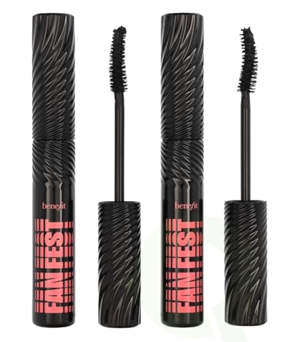 Benefit Fan Fest Volumizing & Fanning Mascara Set - Waterproof, Smudge-Proof, 2-Piece Full & Mini Size