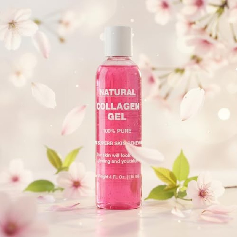 Cadie Natural Facial Collagen Gel 118 ml Organic Face Mask Beauty Care for Women Hydrating and Moisturizing Pure Dermal Collagen for Dry Or Rough Skin Get Healthier Younger Looking Skin 2 PACK