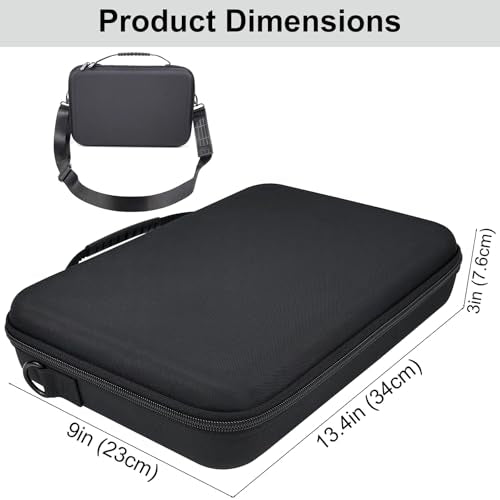 Professional Barber Carrying Case with Compartments and Shoulder Strap - Black