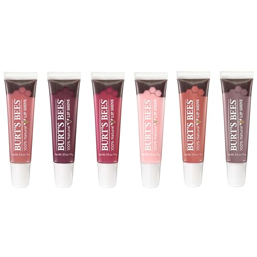 Burt's Bees Lip Gloss, Lip Shine for Women, 100% Natural Makeup, Pucker