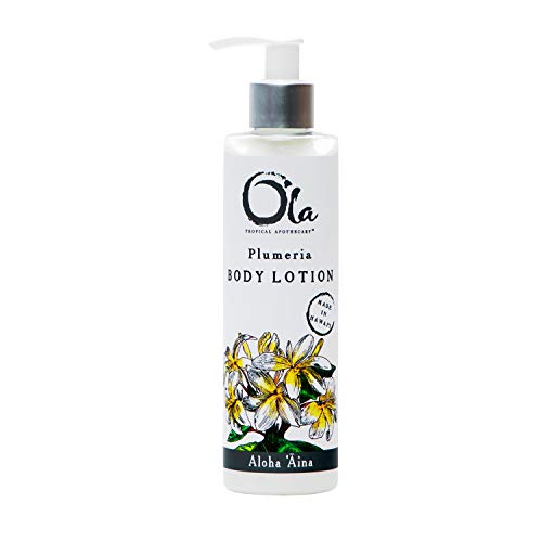 Hawaiian Plumeria Body Lotion - Organic, Vegan, 8.45oz - Tropical Scent (Pack of 1)