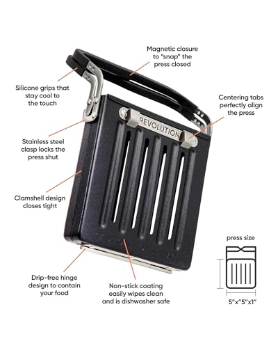 Toaster-Compatible Grill Press for Toasties & Paninis - Easy to Use & Clean
