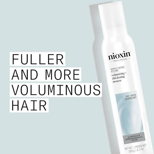 Nioxin Density Defend Styling Mousse | Volumizing + Thickening Support | 6.7 Fl oz.