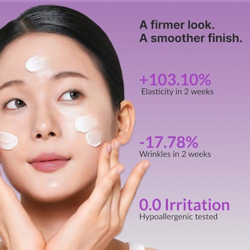 Anti-Aging Firming Moisturizer with Peptides and Bakuchiol - Clinically Proven for Skin Elasticity