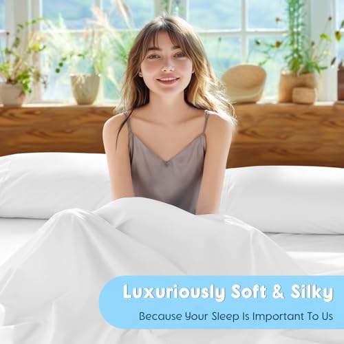 Egyptian Cotton King Sheet Set - White, 1000 Thread Count, 4 Pieces