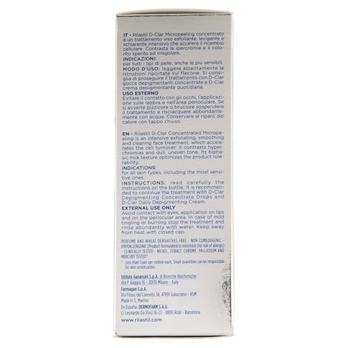 Rilastil D-Clar Concentrated Micropeel 100ml+40 Cotton Pads