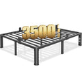 Yitong Angel 14 Inch Full Size Heavy Duty Metal Bed Frame with Rounded Corners, Headboard Holes & No Box Spring Needed