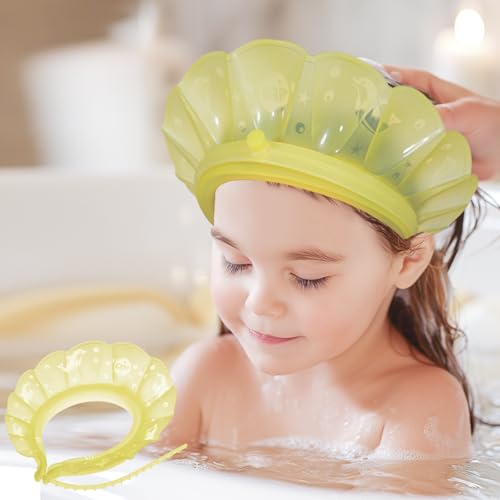 Baby Bath Visor Silicone Shower Cap for 24 Months Plus - Leak-Proof & Adjustable