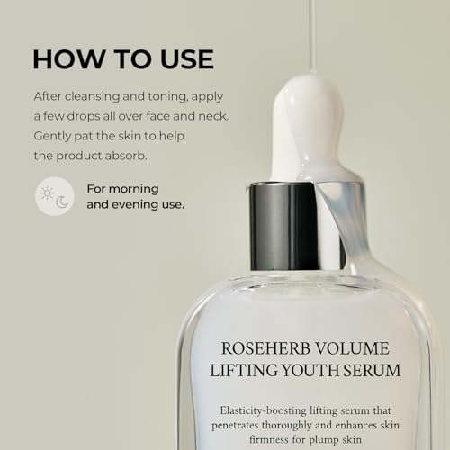 STEAMBASE Roseherb Volume Lifting Youth Serum, 1.01 fl oz - Hydrating Peptides & Rose Herb Serum for Face, Plump, Glowy Skin | Korean Skin Care, Travel Size