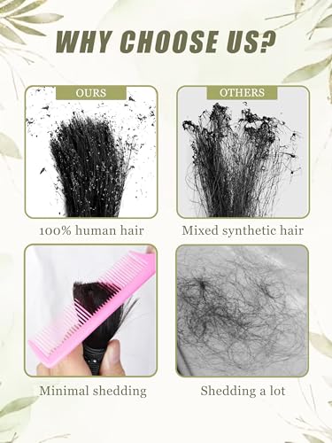 Deep Wave Human Braiding Hair for Boho Braids - 1B / 18 Inch