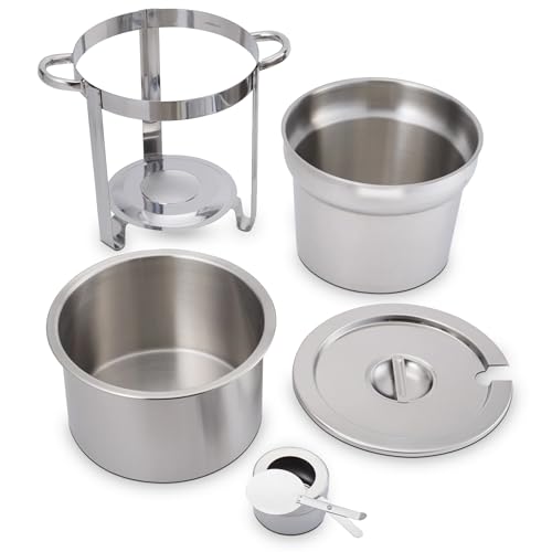 Stainless Steel Soup Warmer 11qt with Cover for Foodservice