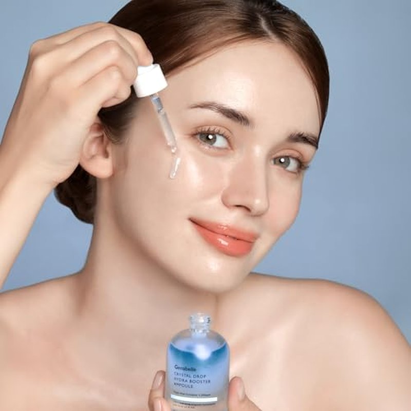 Genabelle Crystal Drop Hydra Booster Ampoule ? Hydrating Serum with Hyaluronic Acid, Panthenol & Jojoba Oil for Skin Barrier and Glow ? 1.01 fl.oz