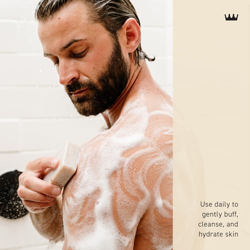 Cremo Exfoliating Body Bar for Men - Italian Bergamot Scent, 5oz Pack of 12 - Multi-Layered Fragrance & Hydrating Formula