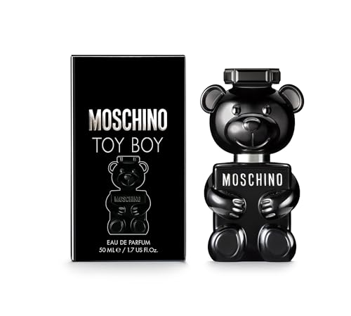 Moschino Toy Boy Eau de Parfum Spray for Men 1.7 Fl Oz - Black Teddy Design