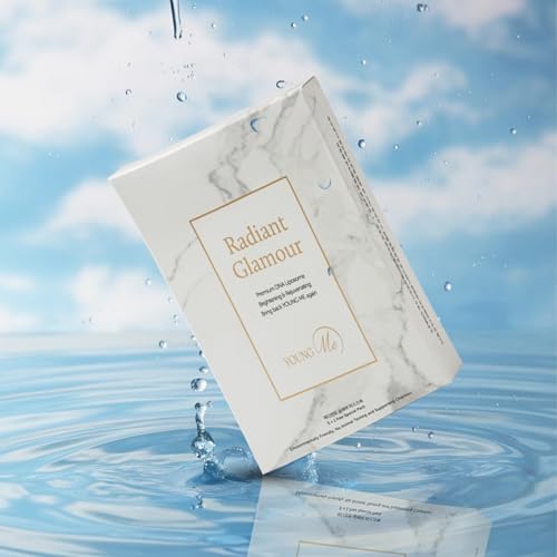 YoungMe Rejuvenating Korean Sheet Mask - Hypoallergenic Face Mask for All Skin Types, 25g x 6 Sheets