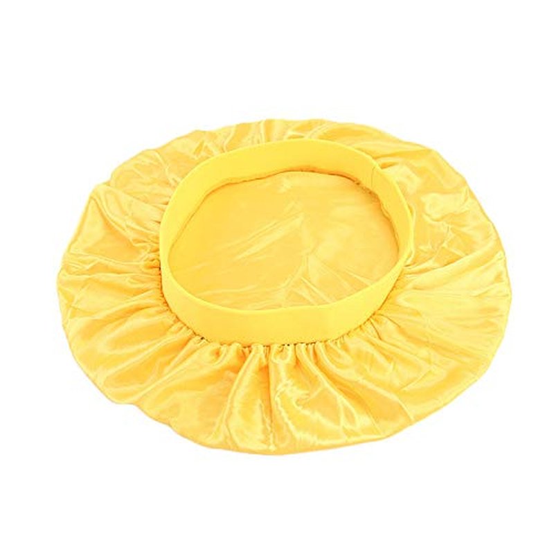 beauty YFJH Soft Satin Silk Salon Bonnet Night Sleeping Wide Band Hat Hair Loss Cap for Women