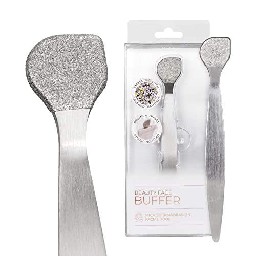 Lindo Beauty Buffer Microdermabrasion Tool with Diamond Infused Exfoliation & Lip Scrubber - 1 Count