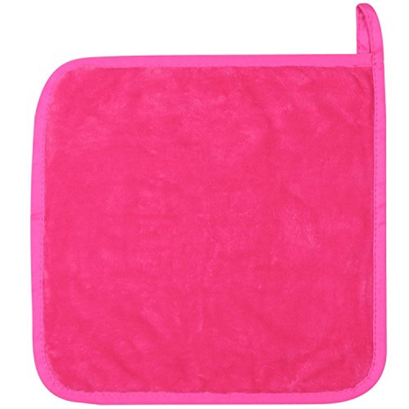 Microfiber Makeup Removal Cloths Ultra Soft Facial Cloths, Pack Of 3, 12 x 12-Inch, Dark Pink