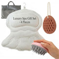 Bath Pillow for Tub - Luxury Spa Support Set with Non-Slip Suction Cups