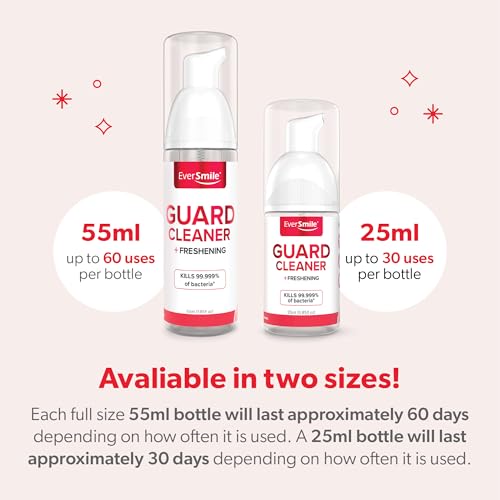 Mouth Guard Cleaning Foam - Fresh Mint 55ml for Night Sports & Sleep Guards