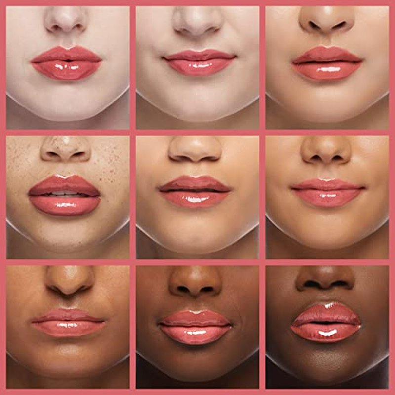 COLORKEY Lip Gloss Mirror Series, Hydrating Lip Gloss with Essential oil, High Shine Glossy Lip Tint, Hydrated & Fuller-looking Lips, Long-Lasting Liquid Lipstick (R704)