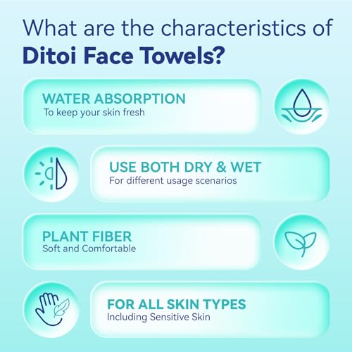 Disposable Face Towels XXL 200 Count - Soft Deep-Cleansing Facial Cloths for All Skin Types