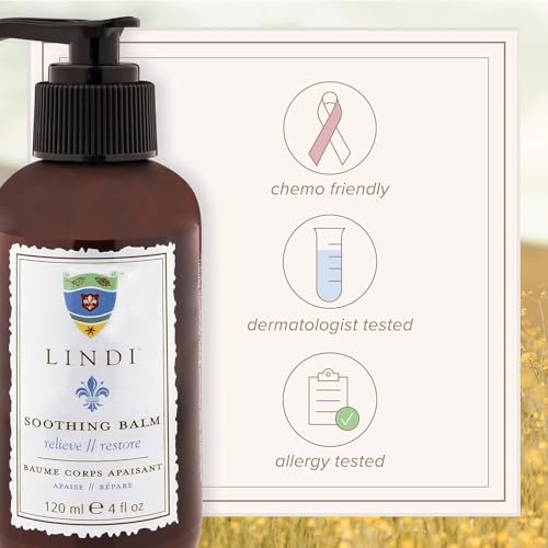Lindi Skin Soothing Balm for Dry Hands & Feet – Unscented, 4 Fl Oz