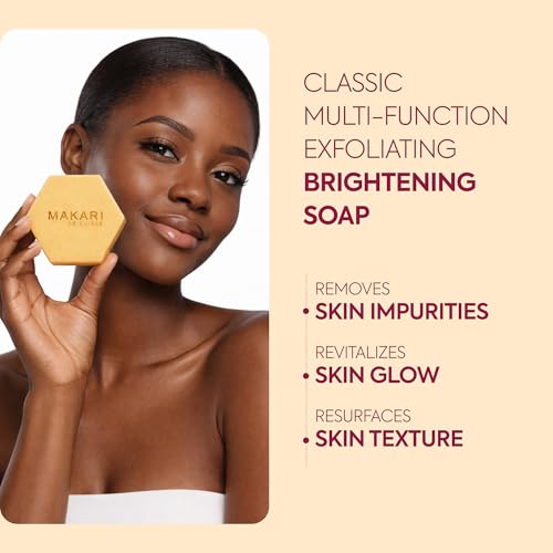 MAKARI Classic Exfoliating Antiseptic Soap (7 oz) | Helps Revitalize Skin | Supports a More Even-Looking Complexion | Detoxifies & Removes Impurities