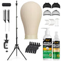 Adjustable Wig Stand Tripod for Mannequin Wigs Salon Hair Styling