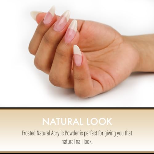 Mia Secret Frosted Natural Acrylic Powder MADE IN USA multiple sizes (1 oz.)