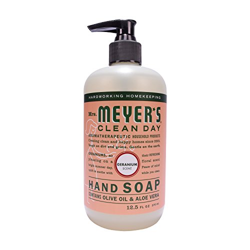 Liquid Hand Soap with Geranium - Moisturizing, Paraben-Free, 12.5 fl oz, 6 Pack