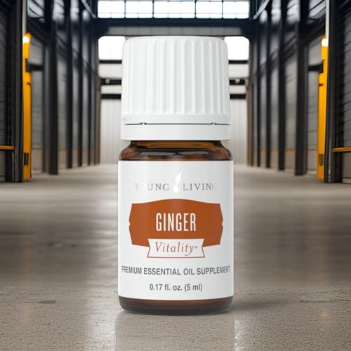 Young Living Ginger Vitality Essential Oil 5ml - Spicy Flavor Enhancer for Sweet and Savory Dishes - Digestive System Support - Culinary Aromatherapy for Cooking