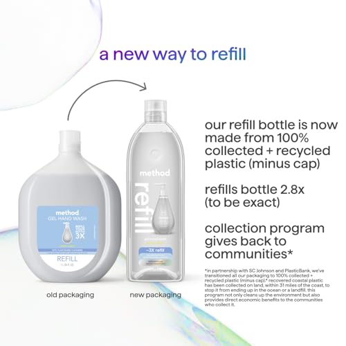 Method Gel Hand Soap, Refill, Sweet Water, 34 oz (Packaging May Vary)