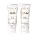 Bath and Body Works White Jasmine 2 Pack Ultra Shea Body Cream 8 Oz. (White Jasmine)