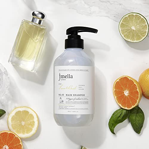 Jmella Lime and Basil Shampoo & Conditioner Set - Chemical-Free Hair Care with Amino Acid Complex