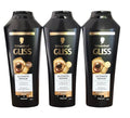 GLISS Hair Repair Shampoo Ultimate Repair Pack of 3 - Heavily Damaged Hair Care, 13.6 fl oz each