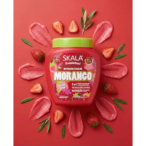 Skala - Linha Frutastica - Creme de Tratamento Morango 1 Kg - (Fruitastic Collection - Strawberry Treatment Cream Net 35.37 Oz)
