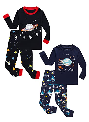 Family Feeling Striped Christmas Pajamas Set for Kids - 2-Piece, 100% Cotton, Family Feeling Variation 3