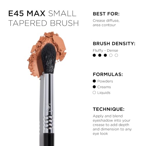 Small Tapered Eyeshadow Blending Brush for Precise Eye Makeup & Contouring