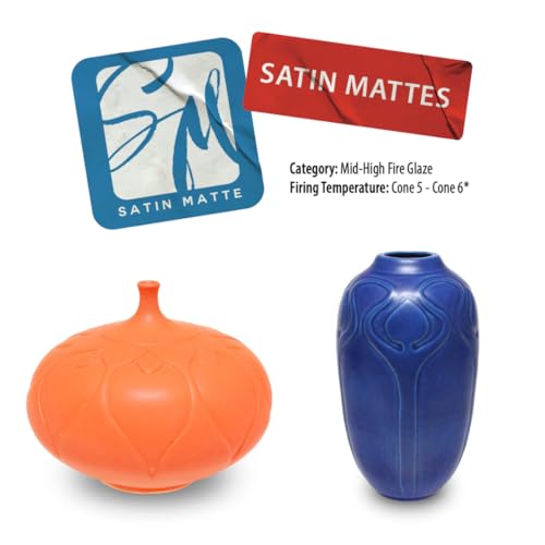 AMACO Satin Matte Glaze SM-11 White - 16 oz Ceramic Pottery Glaze