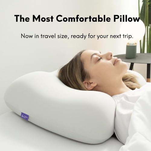 Travel Deep Sleep Pillow - Compact Memory Foam Neck Support Cushion - Wellness Green
