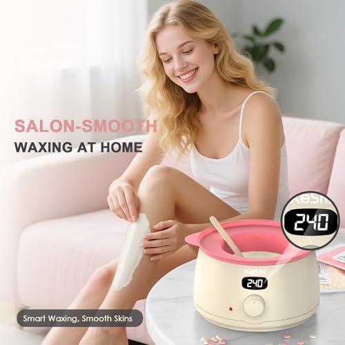KeShi Waxing Kit for Women and Men with Silky Cream - Full Body Hair Removal Set