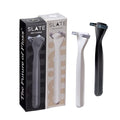 Reusable Flosser with Interdental Brushes & Tongue Scraper - White/Black