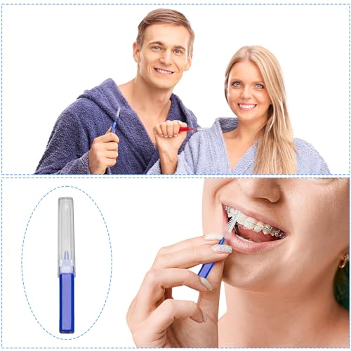 B Rush Interdental Advanced Brush Set 200 Pcs for Braces & Teeth Cleaning - Soft Flossing Picks