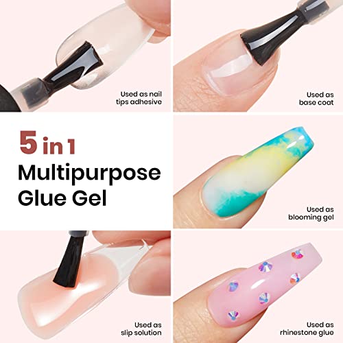 modelones Gel UV LED Nail Lamp with UV Gloves and Nail Art Brushes Set, Nail Art Design Pen Painting Tools with Nail Extension Gel Brush, Nail Art Liner Brush and Nail Dotting Pen for Gel Polish Mani