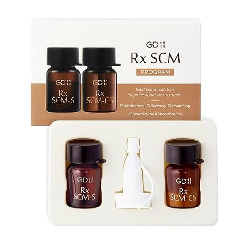 GD11 Rx SCM Program | Soothing & Hydrating Recovery Face Serum with Stem Cell Exosomes, CICA & Panthenol | Refreshing Daily Exosome Treatment | Gentle K-Beauty Ampoule for Sensitive Skin, 1 Pair